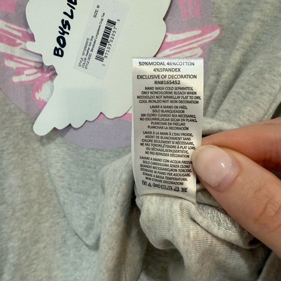 NWT Boys Lie Blindsided Fair Play Cropped Shirt | Size M - Picture 7 of 8